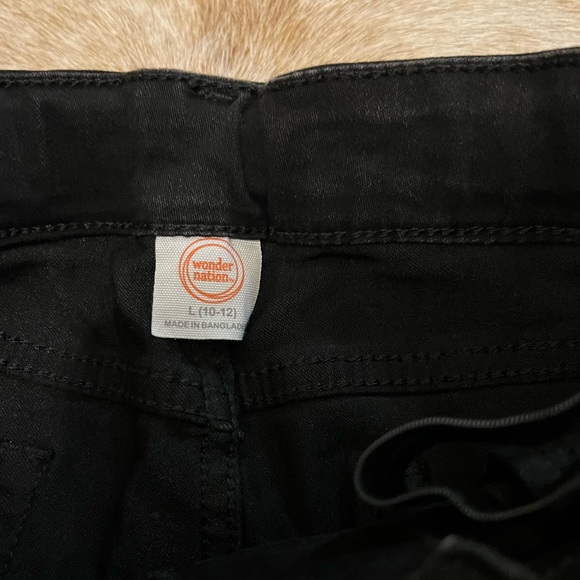 Girls Black Jean Skirt - Picture 6 of 7